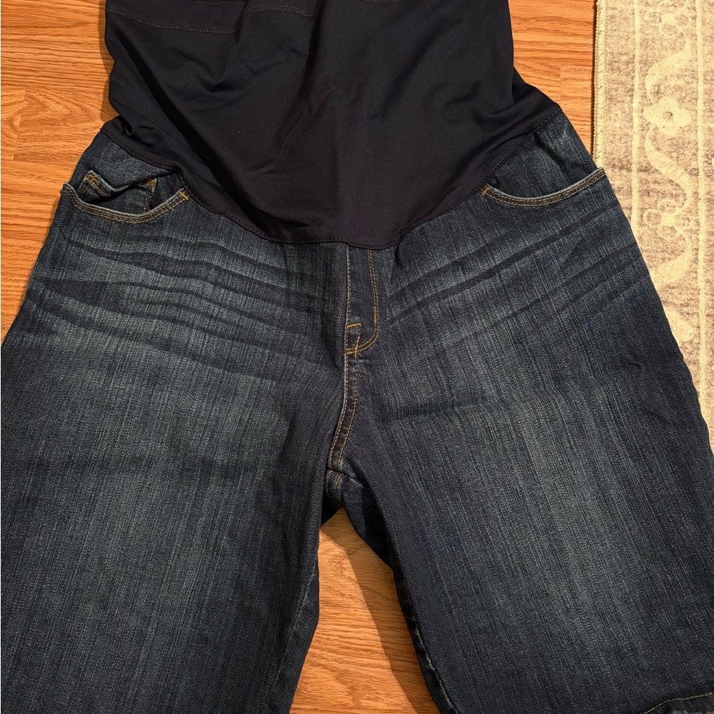 Maternity Bermuda Jean Shorts